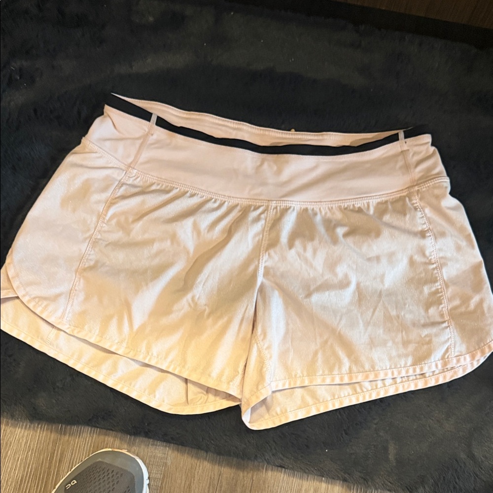 Lululemon Athletica Light Pink Athletic Shorts